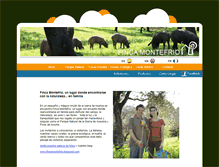 Tablet Screenshot of fincamontefrio.com